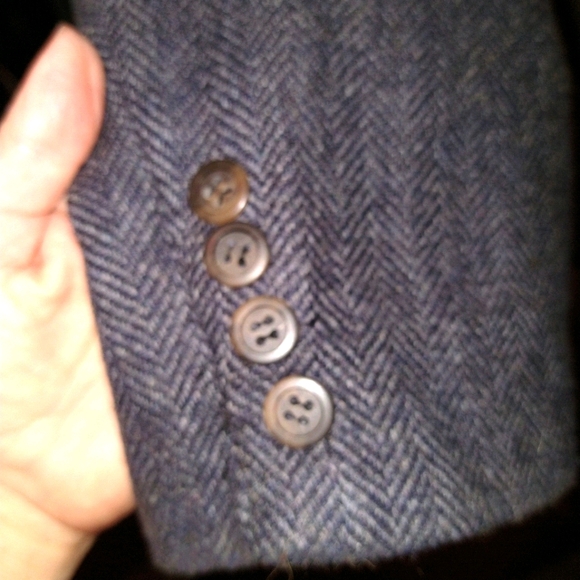 Wool dark gray blazer / suit coat - Picture 7 of 11